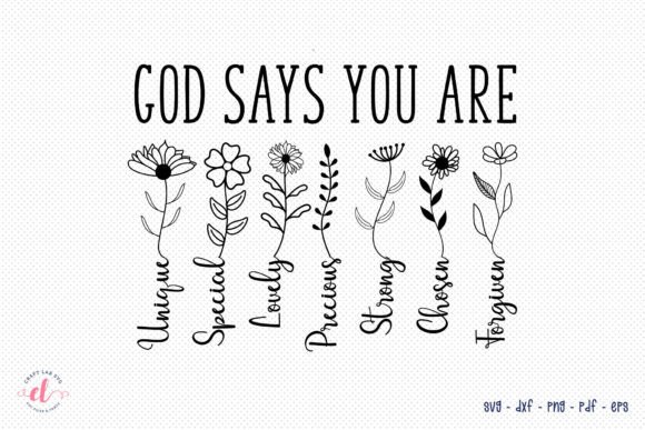 Download God Says You Are SVG - Flower Quote SVG - Quote svg Collection
