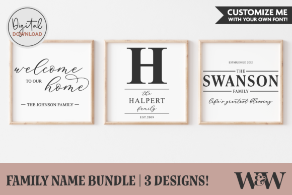 Download Family Name SVG Bundle - Premium Resources