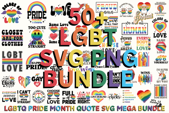 Download Lgbtq Pride Month Quote Svg Mega Bundle - Quote svg Collection
