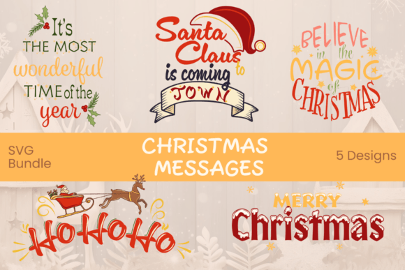 Download Festive Christmas Message SVGs - Premium Resources