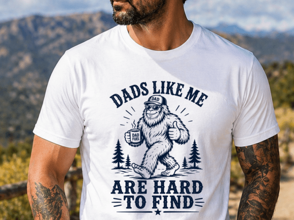 Download Funny Bigfoot Dad Shirt Design PNG SVG - Dad shirt design Collection