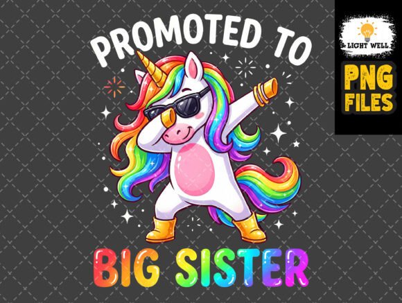 Download Promoted to Big Sister Unicorn PNG - Sister Collection